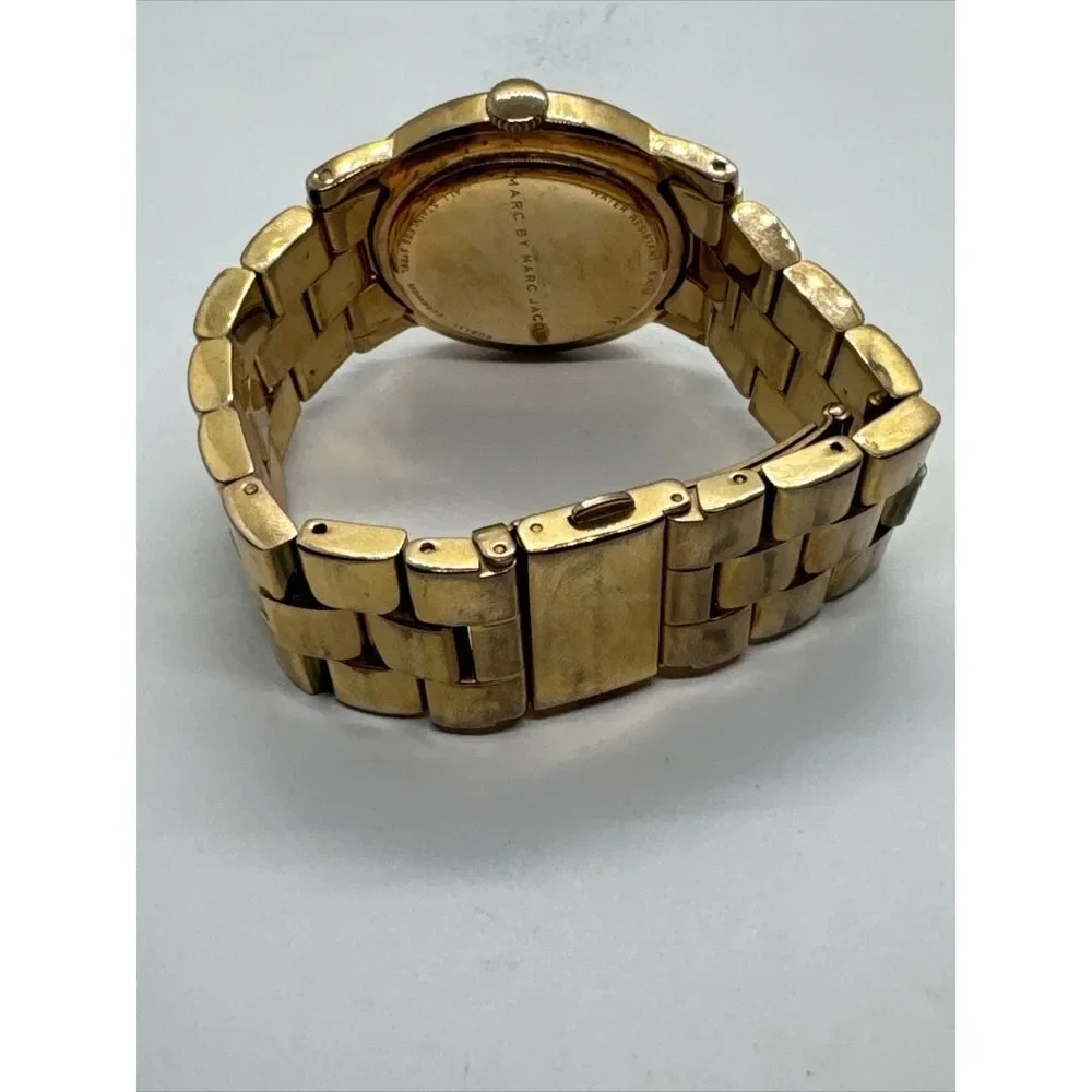 Marc Jacobs MBM3077 Women's Gold Stainless Steel Analog Dial Quartz Watch JNA793